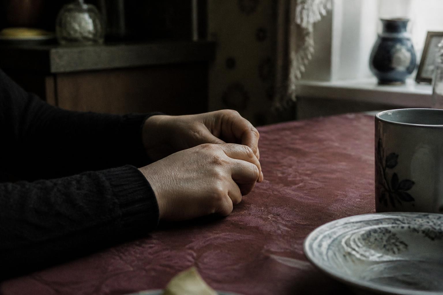her hands, the same as mine